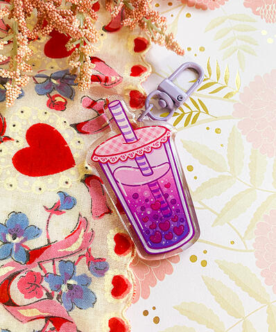 Kawaii Boba Acrylic Charm